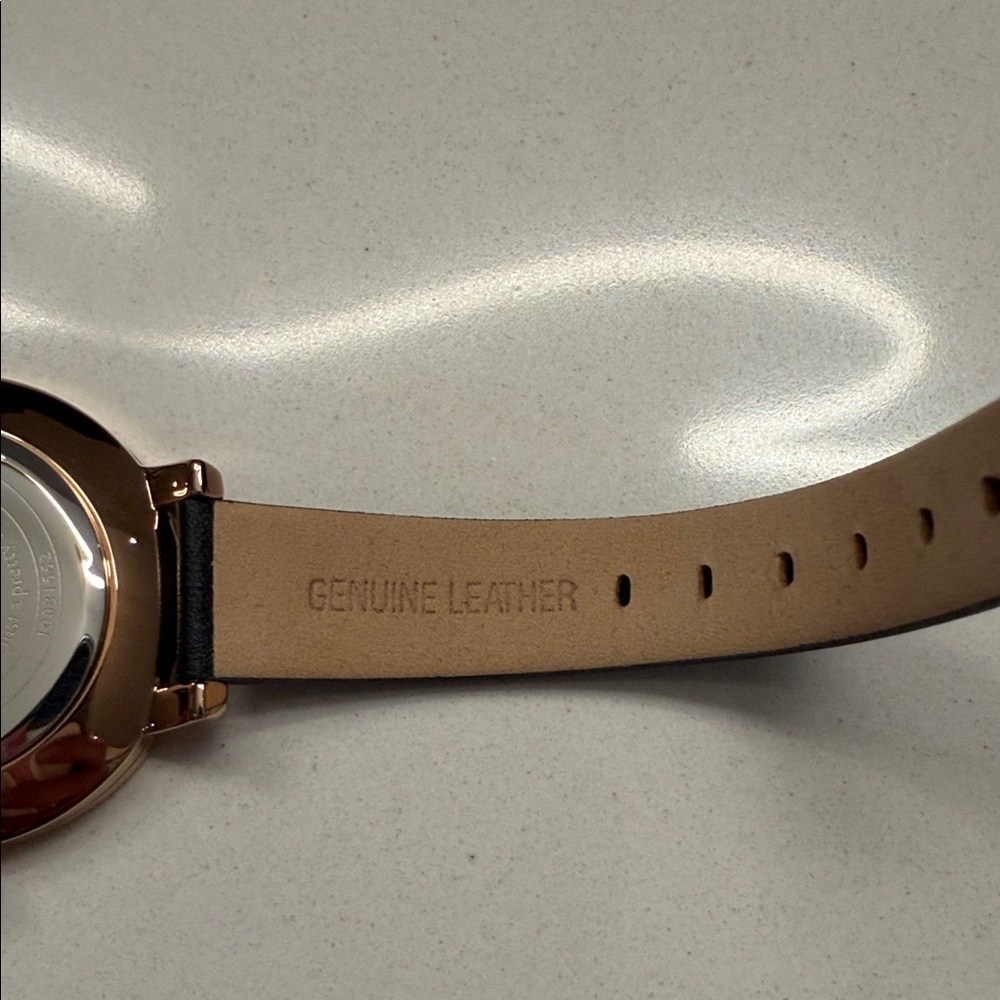 Ted Baker Black Strap Watch with Floral Design - Picture 5 of 9